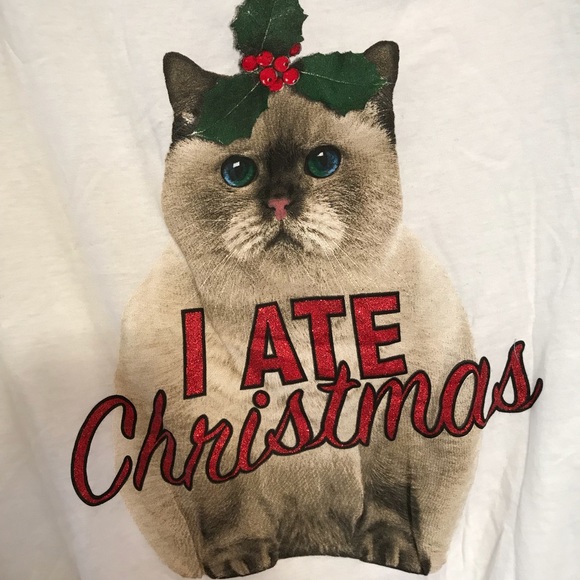 Forever 21 Other - Forever 21 L Cat I Ate Christmas sleep shirt